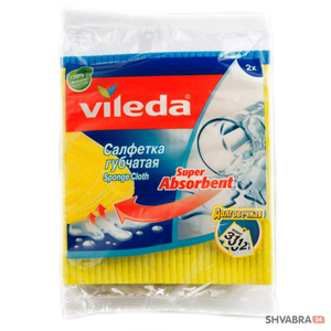 Салфетка Виледа губчатая 2 шт. (Vileda Sponge Cloth)