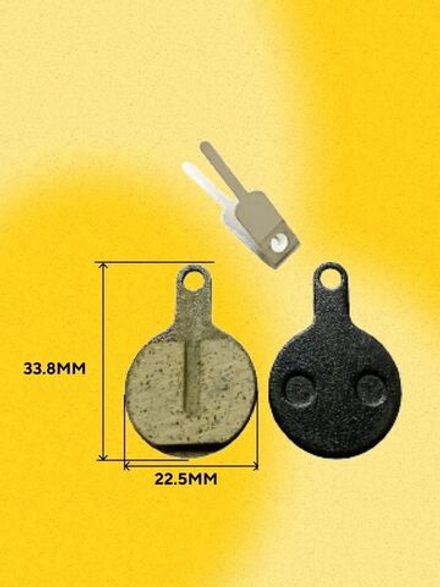 Тормозные колодки для электросамоката, велосипеда (с выемкой, диаметр 22.5 мм) G-017