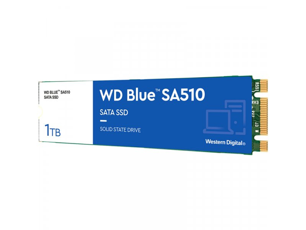 SSD накопитель Western Digital WD Blue SA510 250ГБ, M.2 2280, SATA III, [WDS250G3B0B]
