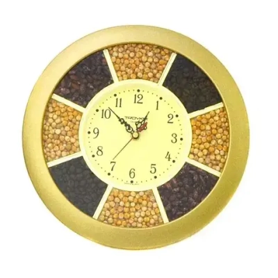 Часы наст. круглые Специи цв. зол. d=29см
