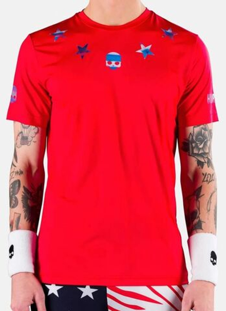 Мужская теннисная футболка Hydrogen Star Tech Tee Man - красный