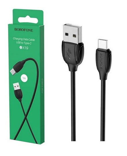 Кабель USB - TypeC BOROFONE BX19 (черный) 1м