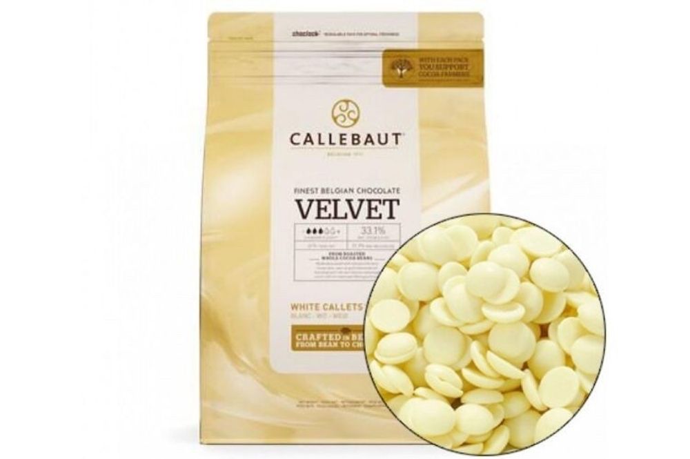 Шоколад белый Вельвет (Velvet) 33,1% Barry Callebaut 200гр