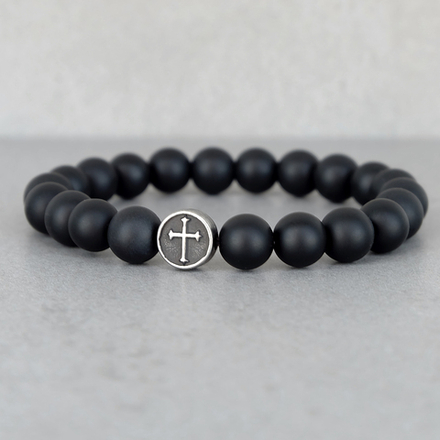 Браслет из камней (шунгит)