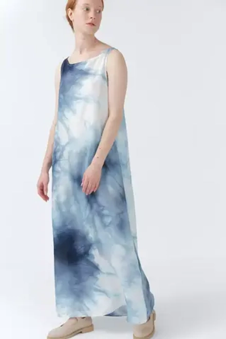 Платье-майка из шелка тай-дай
