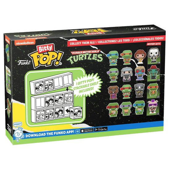 Фигурка Funko Bitty POP! TMNT S1 Leonardo+Michelangelo+April O’Neil+Mystery (1 of 4) 4PK 71507 / Фигурка Фанко Битти ПОП! по мотивам вселенной "Черепашки-ниндзя