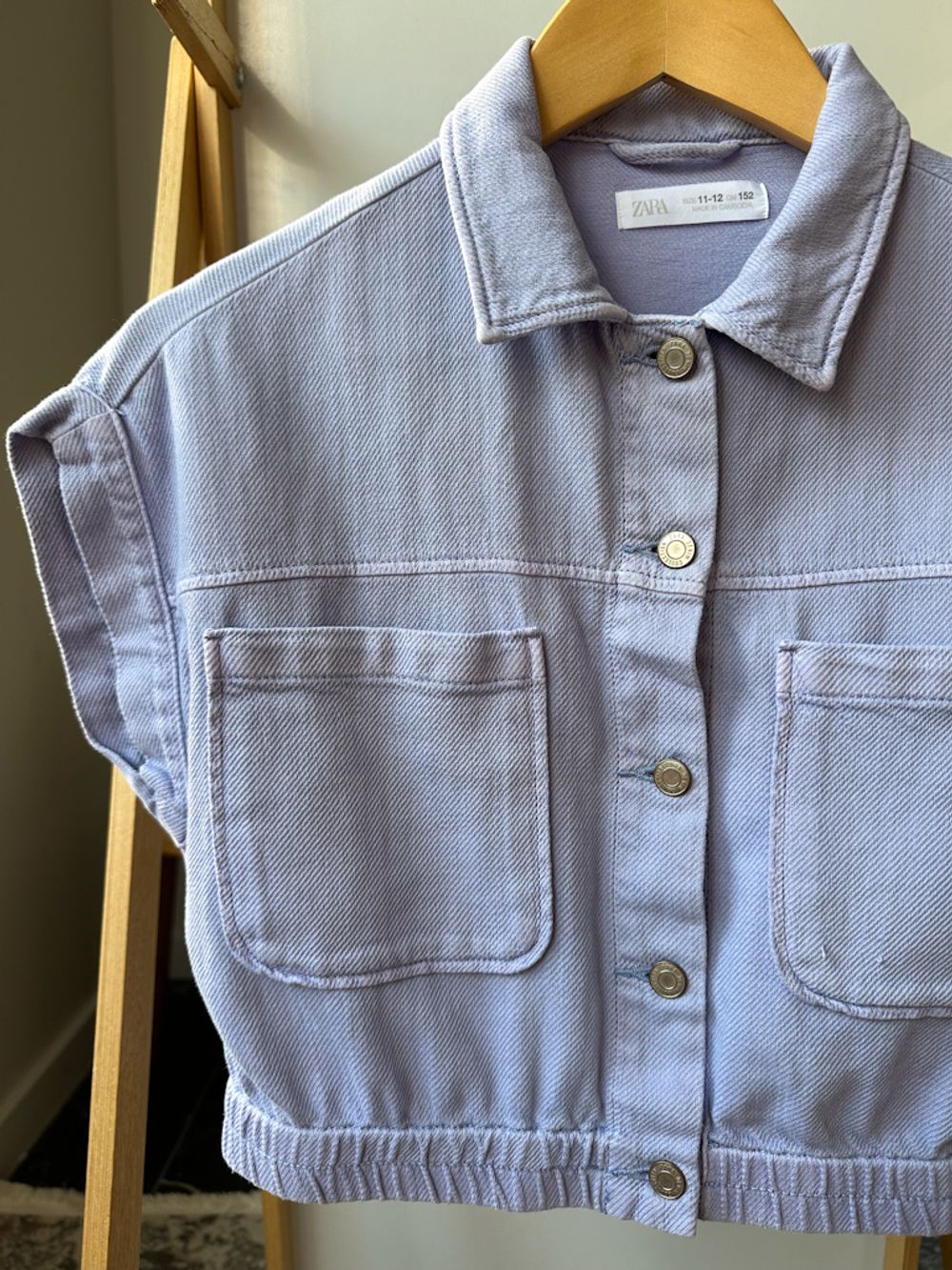 Хлопковая рубашка Zara, 152