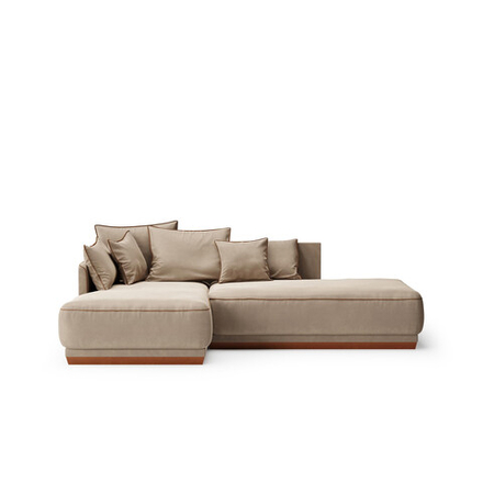 4-х местный нераскладной диван с кушеткой SOHO 809/828