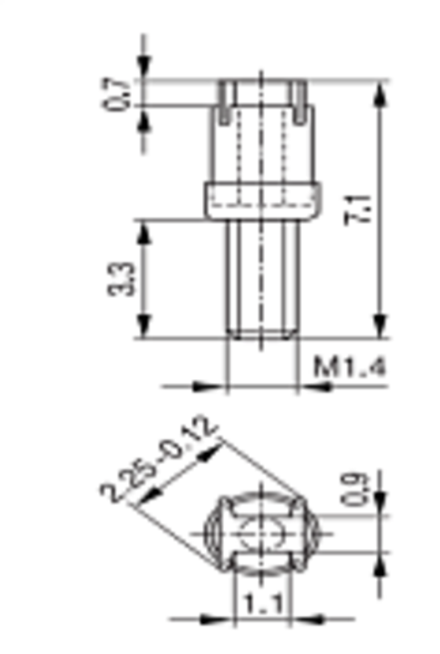 RM4 / RM5 / P 11 x 7 Подстроечник B65539C1002X022