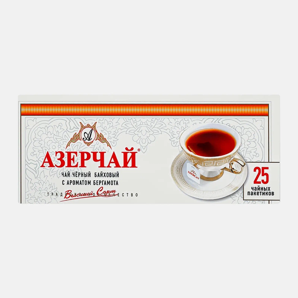 Чай черный Азерчай с ароматом бергамота 25пак