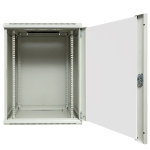 Шкаф настенный 19" TERACOM PRO 15U 600x600 мм дверь стеклянная с замком-ручкой серый