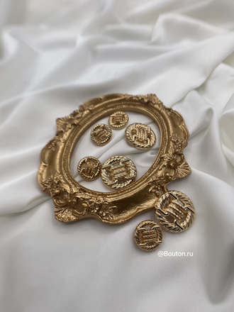 Пуговицы золото плетение (пряжка)