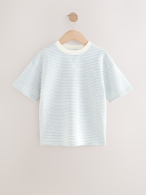 Футболка для мальчика Next AR2-321, Кремовы, Синий