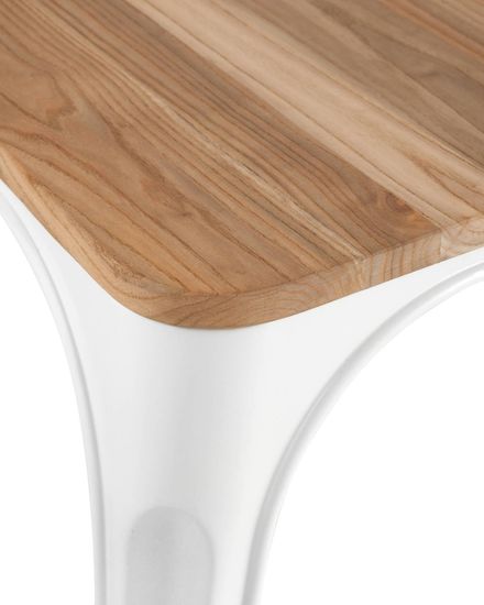 Стул TOLIX WOOD белый глянцевый