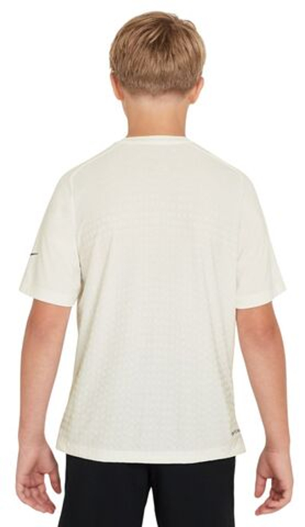 Футболка для мальчика теннисная Nike Multi Kids Dri-Fit ADV Short Sleeve - phantom/sail/black