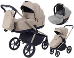 Детская коляска Rant Flex Therm Soft 3 в 1 с автокреслом Cruise Grey Sandy Beige
