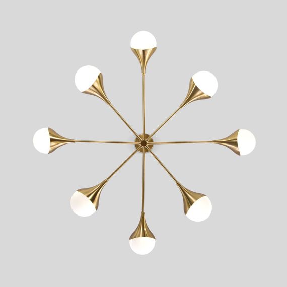 Подвесная люстра Eurosvet Calyx 60168/8 латунь