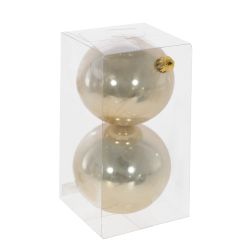 GAEM Набор из 2шт Украшение новогоднее "Шар", D 10 см, L20 W10 H10 см