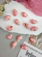 Керамические бусины, 21 мм, «Ракушка», персиковый, 5 штук