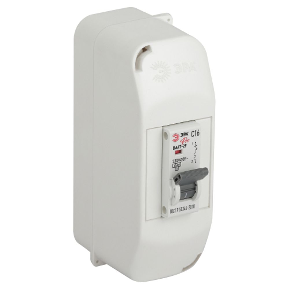 Корпус пластиковый навесной ЭРА SIMPLE КМПн 1/2 IP20 белый