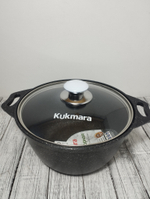 Кастрюля АП 3л стекл крышка Мрамор темный кмт32а