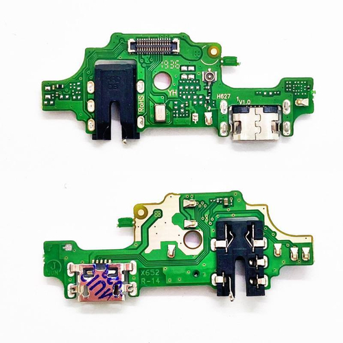 Шлейф для Tecno Camon 12 плата на системный разъем/разъем гарнитуры/микрофон