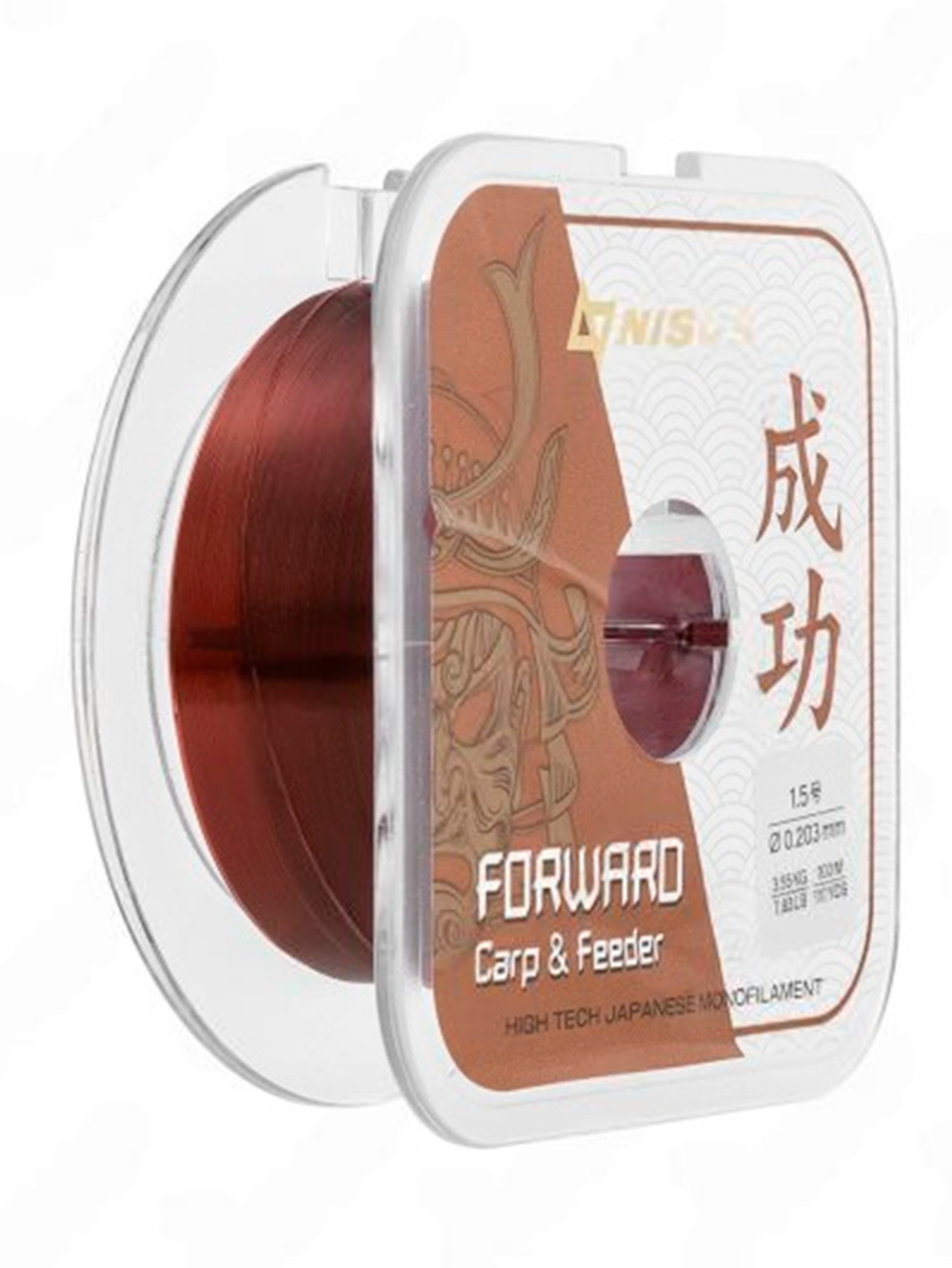 Леска для рыбалки Nisus FORWARD Carp&Feeder brown Nylon 0,437mm/150m (N-FCF-0437-150)