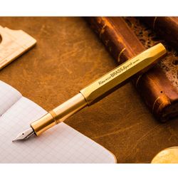 Перьевая ручка Kaweco Brass Sport EF 0.5мм золотистая (10000916)