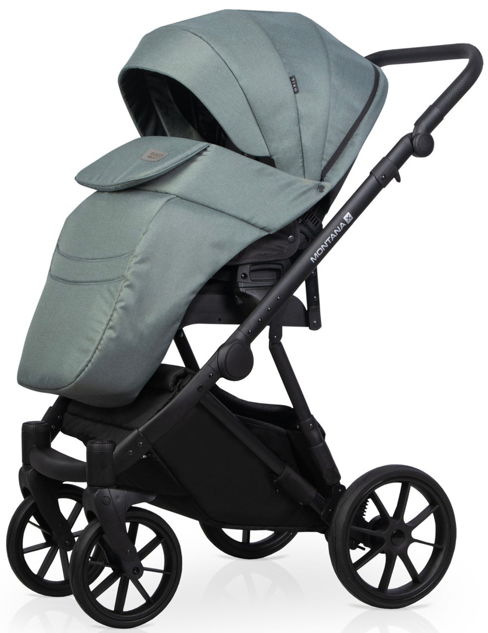 Детская коляска Riko Basic Montana X 2 в 1 51 Green (зеленый)