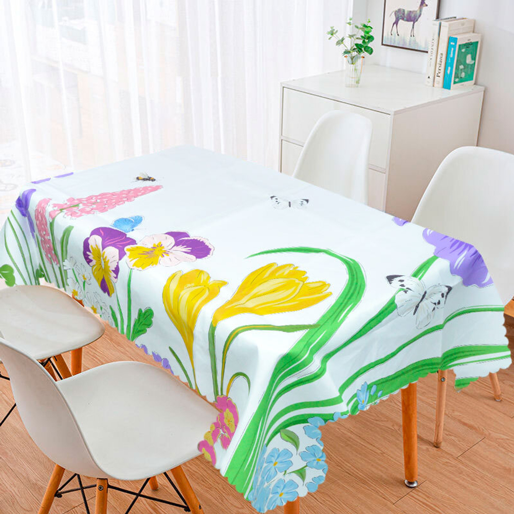 Скатерть 140*180см с водоотталкивающей пропиткой, 100% полиэстер, NN-1008548