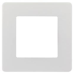 Рамка для розеток и выключателей ЭРА Серия 12 12-5101-01 на 1 пост, Сатин, белый