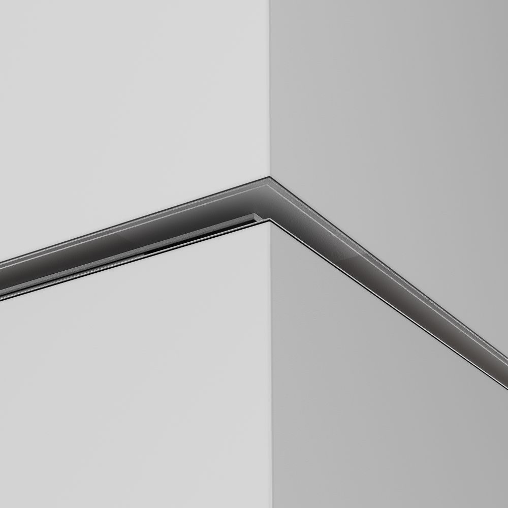 Коннектор внешний   встраиваемый под ГКЛ 12,5мм, черный Maytoni TRA034CO-42.12B