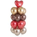 Шар (12''/30 см) Reflex, Зеркальный блеск, Золото (970), хром, 10 шт.