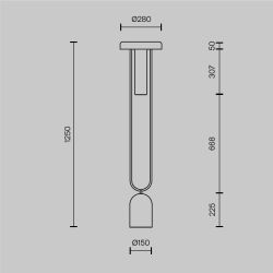 Настольная лампа светодиодная Maytoni   MOD463FL-L24BS3K