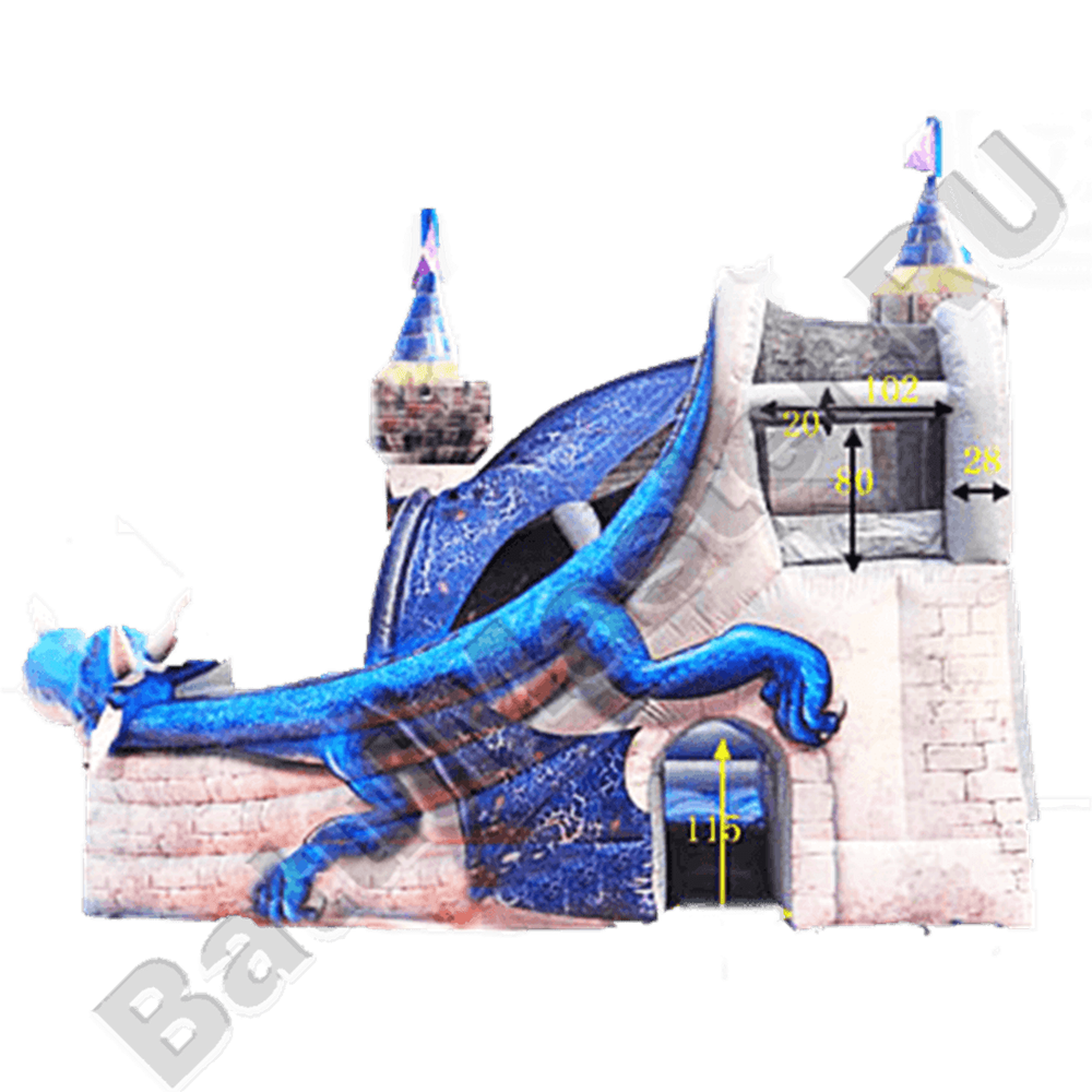 Коммерческий надувной батут "Змей Горыныч младший"