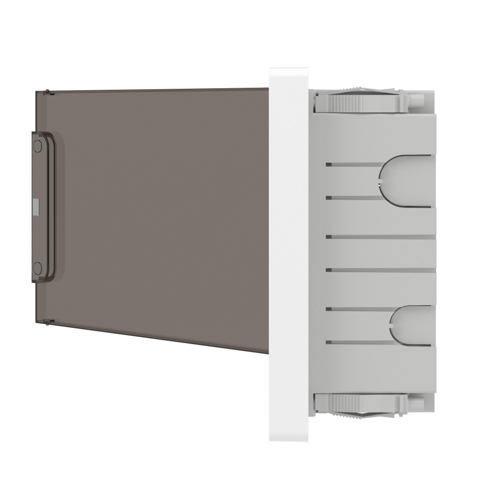 Щит распределительный 12 мод встраиваемый для полых стен FRAME, белый, с тониров. дверцей, с 2 шинами PEN DKC