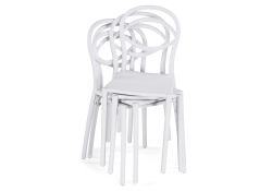 Пластиковый стул Simple white