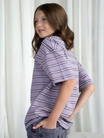 Футболка для девочки в полоску y2k