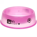 Миска пластиковая «Мр. Декстер», цвет розовый, 18*5см /450мл