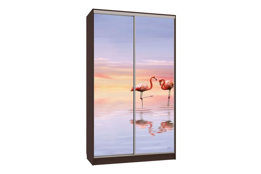 Шкаф-купе "Рио-7 600 Фламинго" (венге), ЛДСП 16 мм, Мебельсон