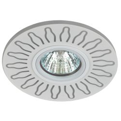 DK LD31 WH Светильник ЭРА декор cо светодиодной подсветкой MR16, 220V, max 11W, белый | Встраиваемые LED светильники