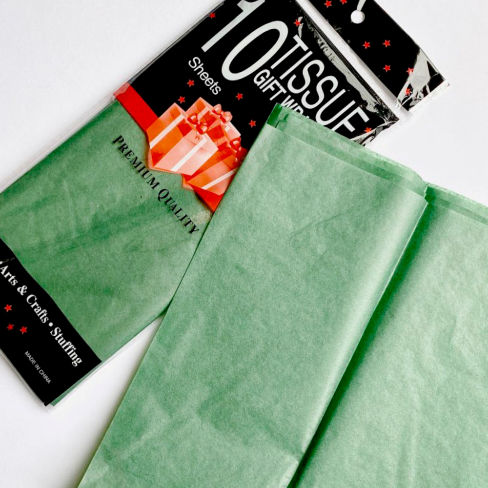 Папиросная бумага темно зеленого цвета