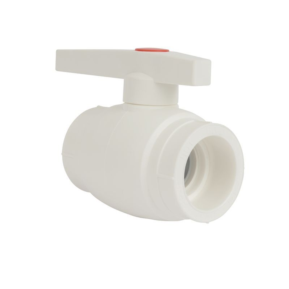 Кран шаровый полипропиленовый 50 мм полнопроходной TEBO