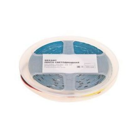 Лента светодиодная 24В, COB 14Вт/м, 512 LED/м, 6500К, 8мм, 5м, IP20 REXANT