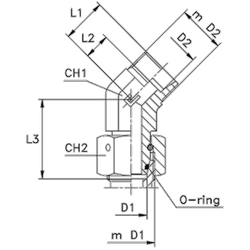 Соединение PN45 DL28 36х2 (корпус)