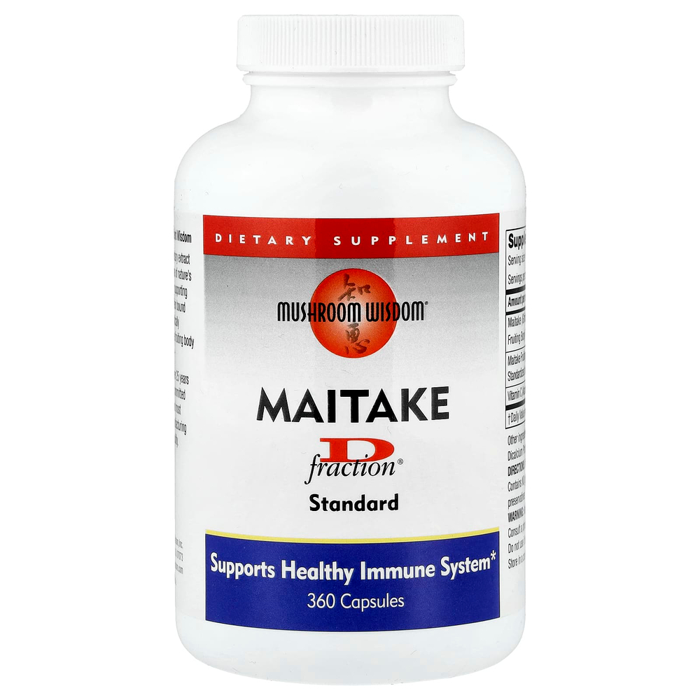 Mushroom Wisdom, Maiake D-Frction®, обычный, 360 капсул