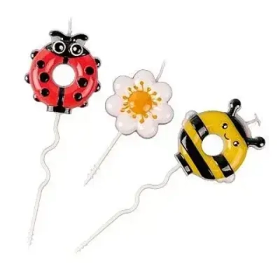 Набор свечей для торта «Насекомые», 3 шт