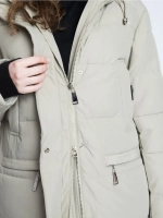 Куртка зимняя удлиненная с капюшоном