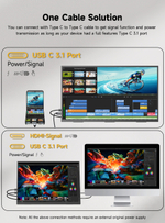 23.8" Портативный игровой монитор UPERFECT Umax24 4K 3840x2160, 60 Гц, IPS