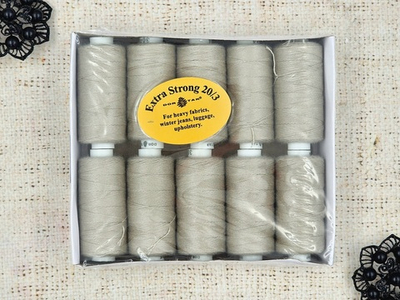 Нитки ДОР-ТАК джинсовые 20/3,183 м, 10 бобин, серый